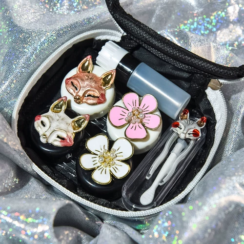 Невидимые брендовые портативные очки, двойная милая система хранения, простой и элегантный дизайн