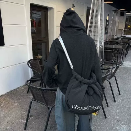 Оригинальный демисезонный пуховик с пухом, вместительная и большая сумка через плечо, изысканный стиль