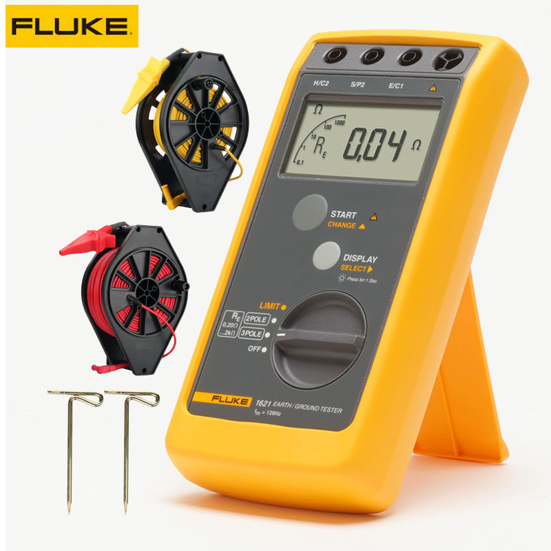 Fluke grounding resistance tester f1621 fluke-1621 hand-held grounding pile and ground pile wire