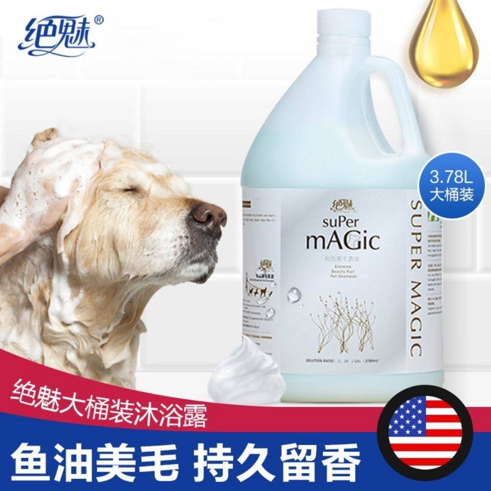 American charming pet Shampoo dog bathed with large barrels of dog generic 3 78 liters of fish oil wool washing in one