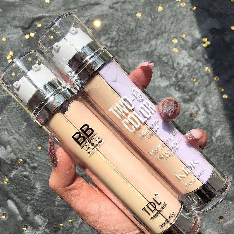 Li Jiaqi Recommends Dual-Tube Dual-Color Isolation Bb Cream for Pre-Makeup Blending, Moisturizing, Nourishing, Concealing, Three-In-One Refreshing Sunscreen