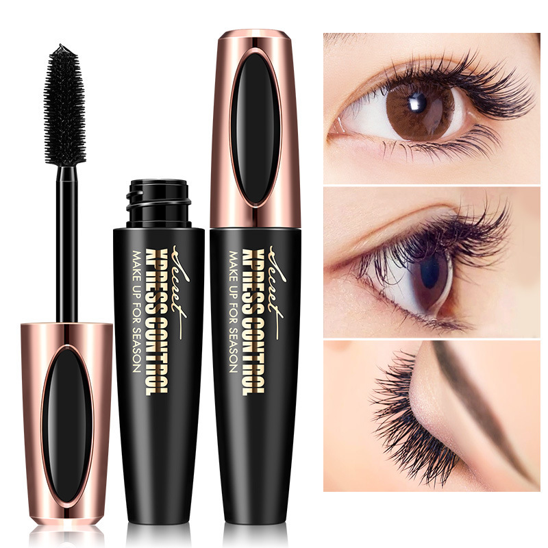 Foreign Trade Export Korea 4D Mascara Cross-border ultra-long fine brush head lasting waterproof thick and dense roll teething without fainting