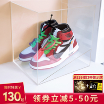 Customizable inclined display crystal flying man AJ shoe box simple shoe cabinet transparent acrylic basketball shoes storage collection
