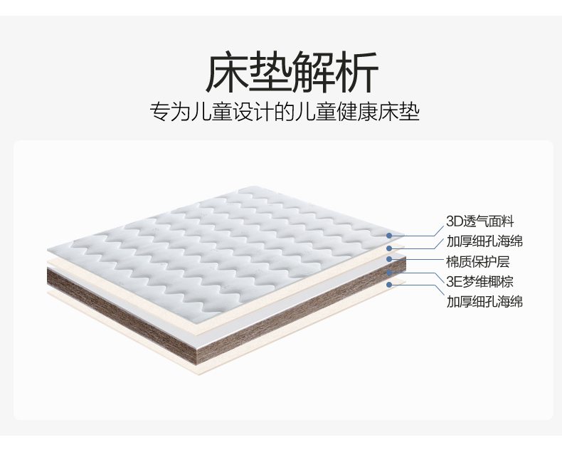 Trẻ em dừa cọ cọ nệm mat cứng màu nâu nền kinh tế 1.5m1,8m - Nệm nệm nước