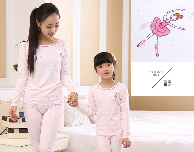 Đồ lót trẻ em InBron đồ lót nhiệt siêu mỏng vừa và nhỏ cho bé trai và bé gái bộ nỉ bé gái