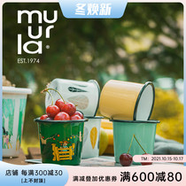 Finland muurla enamel straight Cup Moomin enamel cup cold drink cup Nordic fruit juice cup water Cup