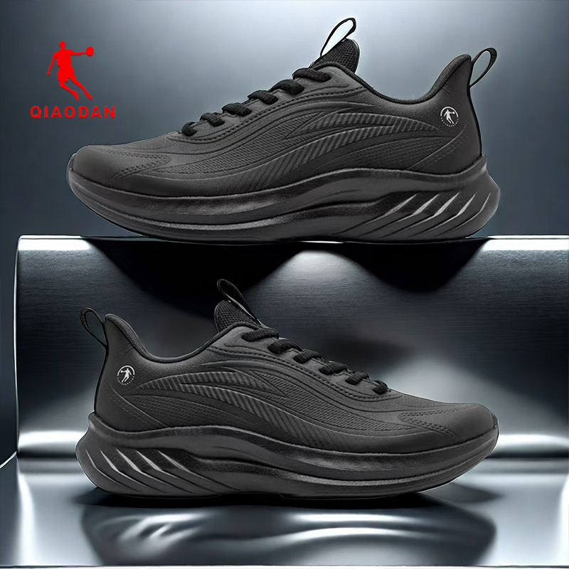 Jordan Men's Shoes Spring New Soft-Soled Rebound Leather Waterproof Sports Shoes Men's Black Versatile Shock-Absorbing Casual Shoes