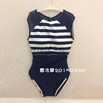 Embry Fang Swimsuit Female Conservative Sports Navy Style Beautiful Back Cover Belly Slim Slim Beach One-piece Swimsuit ES0913