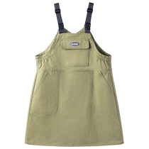 Girls camping mountain dress autumn new medium and large childrens loose casual workwear suspender skirt
