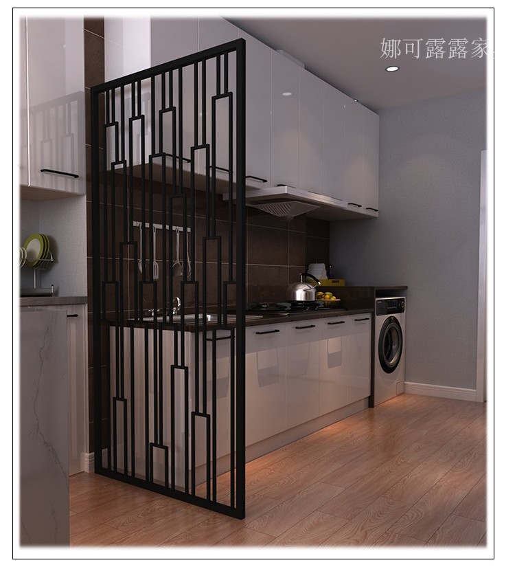 Mới phong cách Trung Quốc đơn giản rèn sắt vách ngăn phòng khách hiên màn hình sáng tạo cửa sổ rỗng chạm khắc gió công nghiệp tùy chỉnh - Màn hình / Cửa sổ vach ngan dep