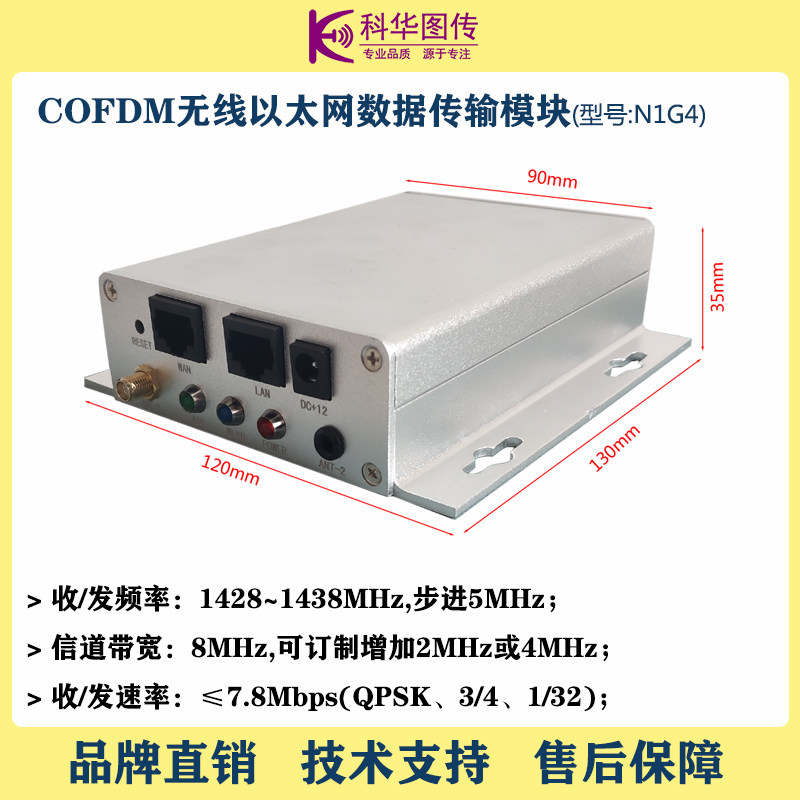 COFDM Wireless Ethernet data transmission module N1G4 1 4G figure integrated air-to-ground 10-30 km-Taobao