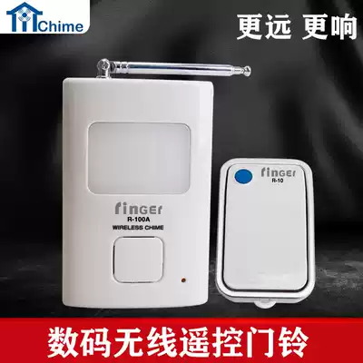 Wireless doorbell Home long-distance one-for-one electronic remote control battery elderly caller with blue flash