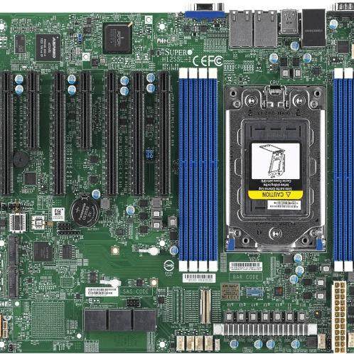 Серверная материнская плата H12SSL-i поддерживает процессоры AMD EPYC серий 7002, 7003 Изображение 1