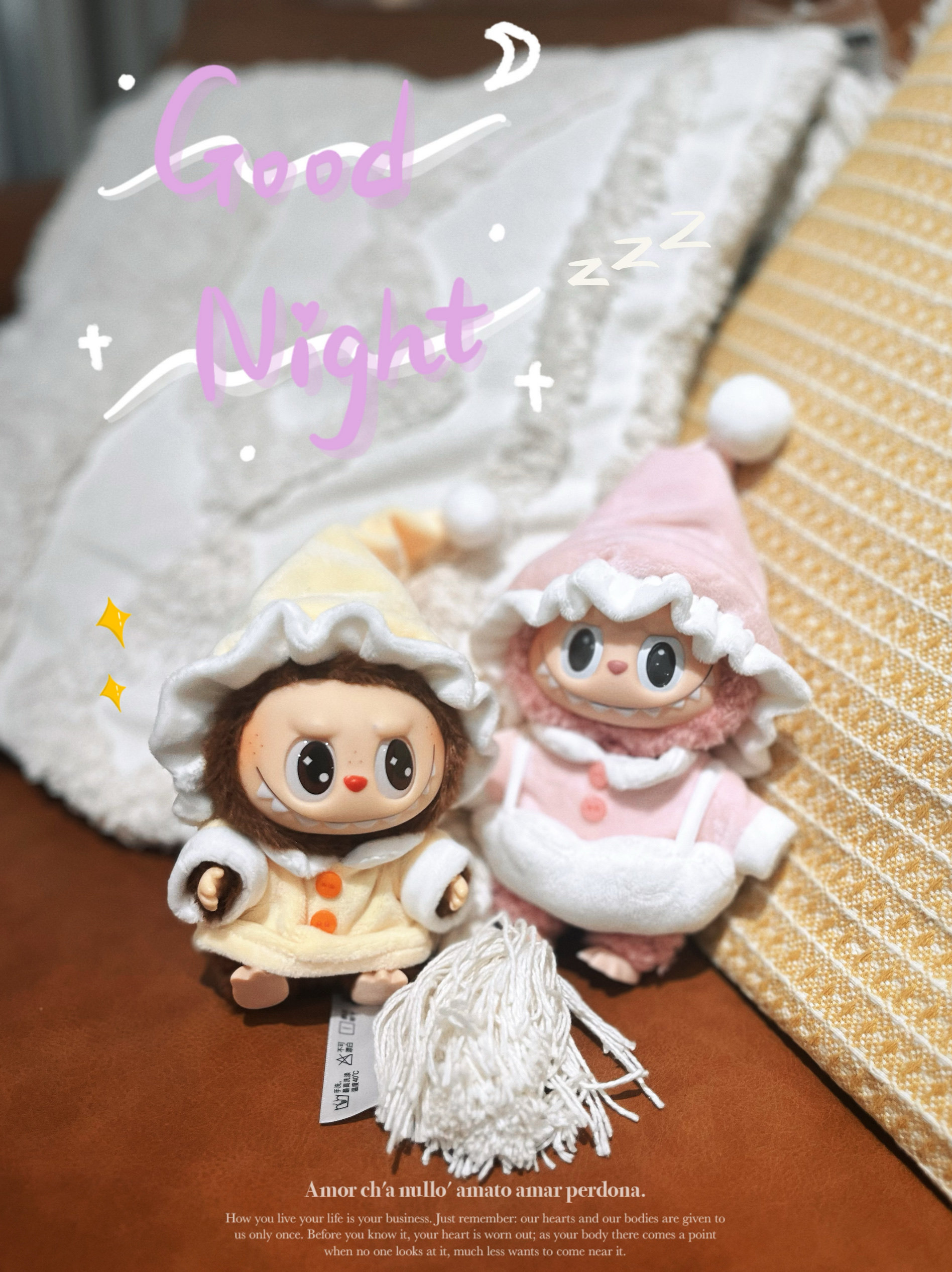 Labubu Clothes Set – Couple Eggshell Pajamas | nekolulu 9 Labubu Clothes Set – Couple Eggshell Pajamas | nekolulu