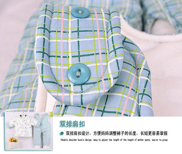 Bộ đồ hai dây mùa thu cho bé sơ sinh và áo sơ mi cotton cho bé sơ sinh nam và nữ ra ngoài áo khoác + yếm quần áo em bé