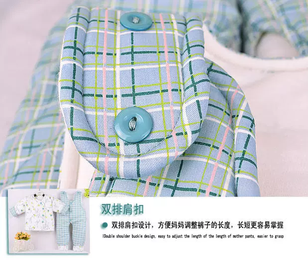 Bộ đồ hai dây mùa thu cho bé sơ sinh và áo sơ mi cotton cho bé sơ sinh nam và nữ ra ngoài áo khoác + yếm thời trang bé gái