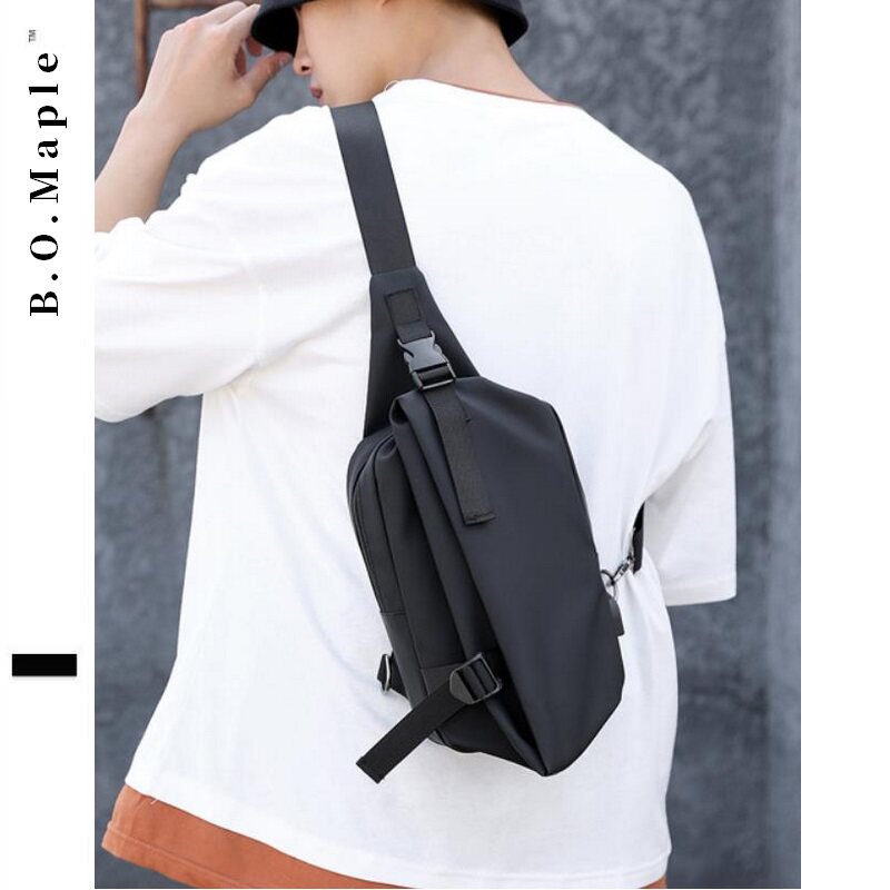 BOMaple 2022 New Tide Signs Casual Trend Waterproof Men's Chest Bag Sports Single Shoulder Sloped Satchel Bag Men's Bag