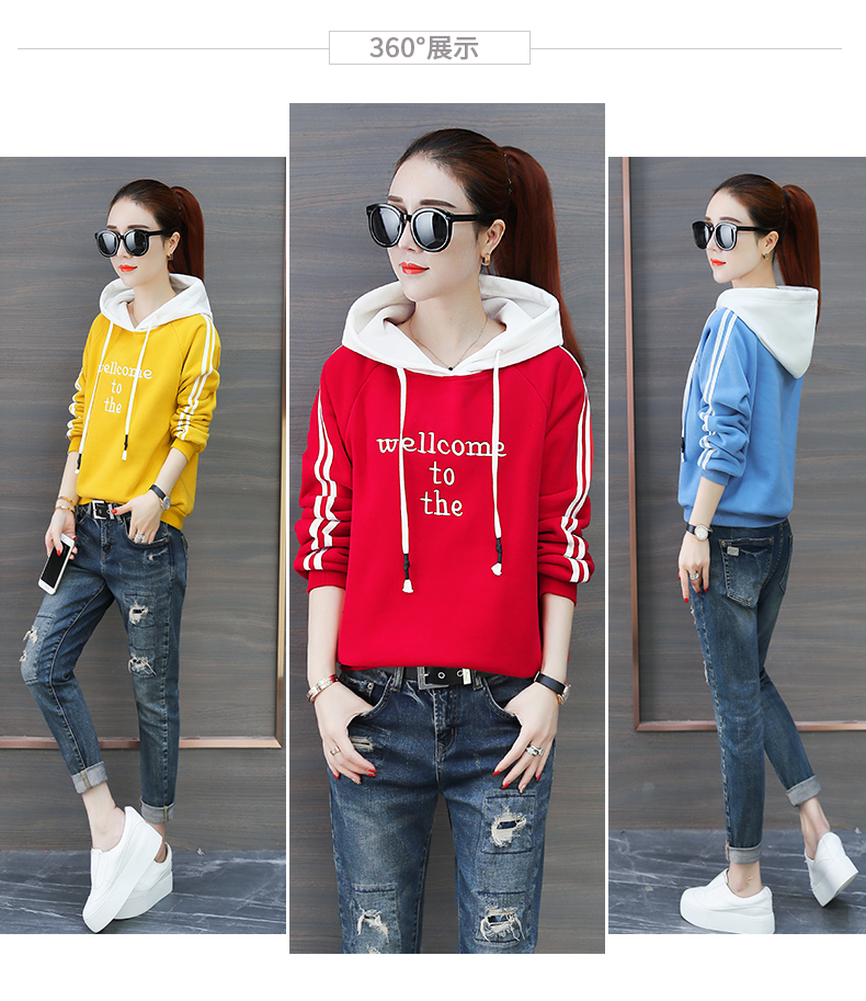 Sweatshirt femme en Coton - Ref 3217153 Image 9