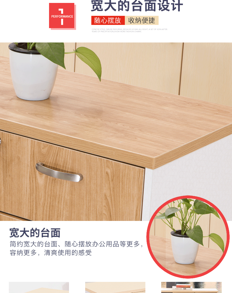Gotley quản lý tủ di động tủ thấp tủ đẩy tủ văn phòng nội thất hoạt động tủ với khóa lưu trữ tủ hồ sơ