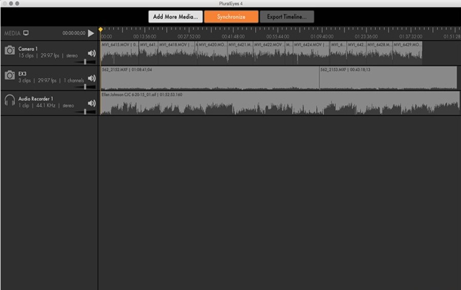 中文汉化-Pr/Edius多机位自动对齐音频视频同步PluralEyes对齐插件支持WIN/MAC