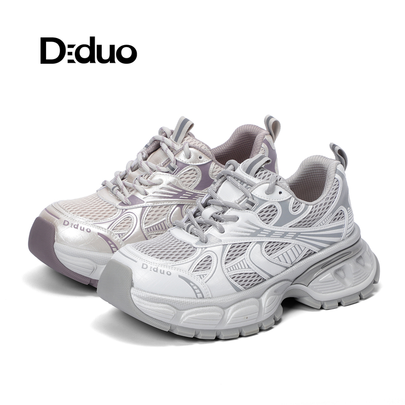 【Little Maruko】Diduo 2026 Spring New Fashion Thick-Soled Dad Shoes D8A9D900928