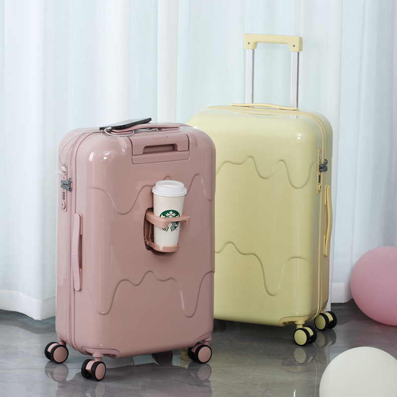 Beixi ice cream luggage zipper trolley case light boarding student suitcase travel box 20 inches 24 men and women