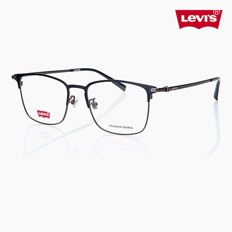 Levi's李维斯超轻钛合金近视眼镜框男LV7222方形商务百搭眼镜架女