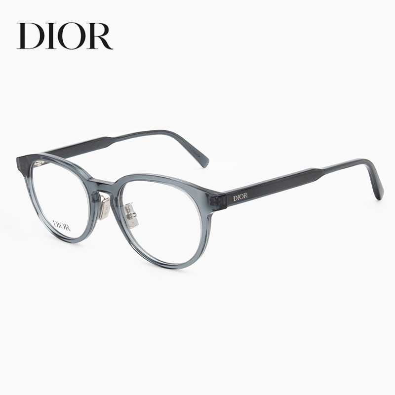 DIOR迪奥正品椭圆框板材眼镜架女BOTANICAO R3F百搭复古文艺配镜