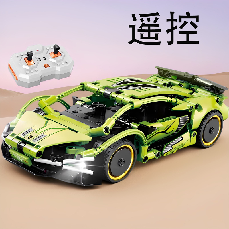 Lamborghini High-Difficulty Sports Car Building Block Toy Boys' Version Remote-Controlled Electric Off-Road Vehicle Super Racing Car Lamborghini High-Difficulty Sports Car Building Block Toy Boys' Version Remote-Controlled Electric Off-Road Vehicle Super Racing Car