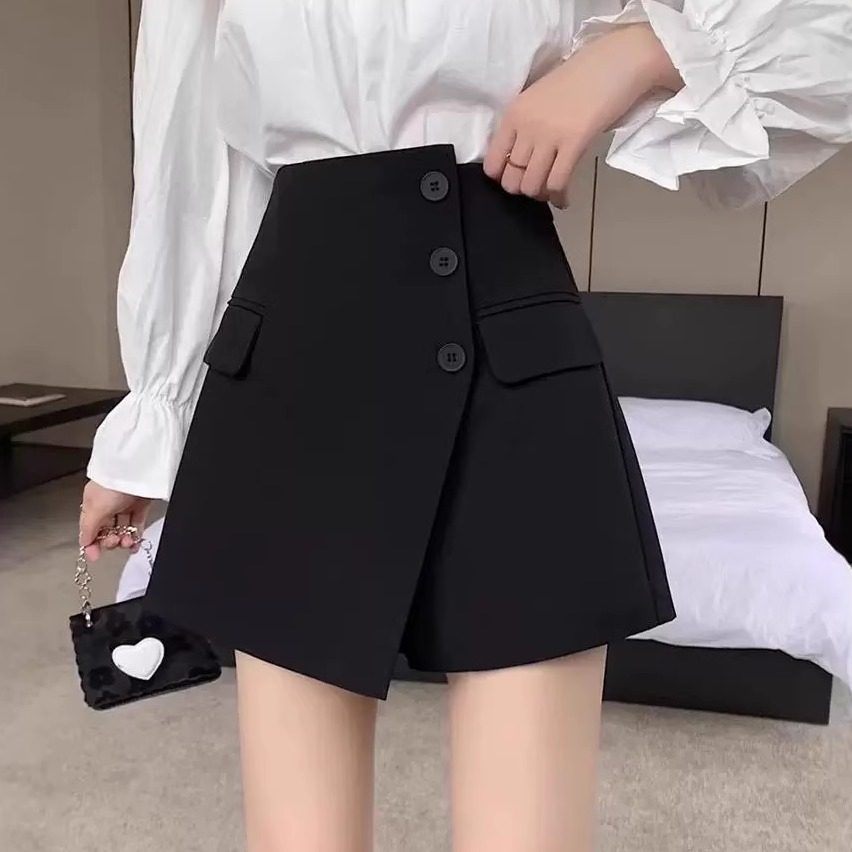 时尚气质西装短裤裙女士2025年春夏季新款高级小众通勤风直筒裤裙