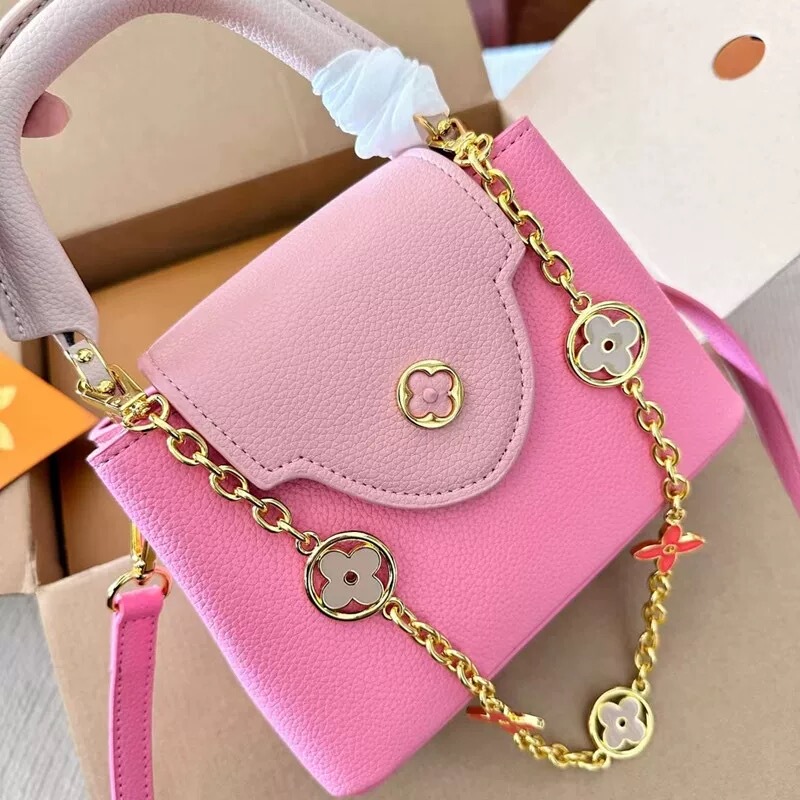 2025 New Macaron Color Series Handbag, Shoulder Bag, Elegant Women's Bag, This Year's Popular Chain Women's Bag, Cross-Border