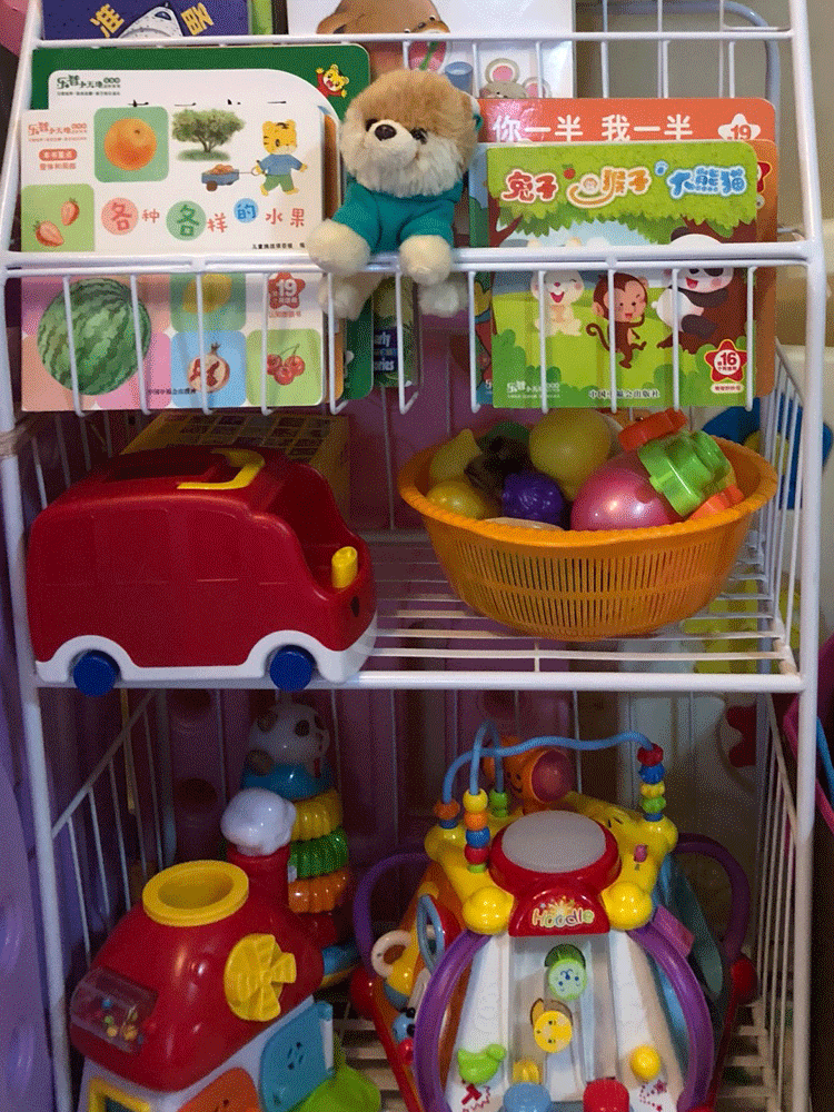 Giá sắt rèn cho trẻ em giá sách tạp chí hình ảnh giá sàn sàn báo đơn giản giá rack giá 6 lớp kệ sách bé - Kệ kệ để giày dép