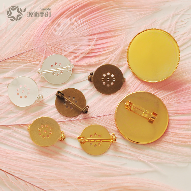 Source Minimalist Hand Wound Wool Felt Chest Pin Wool Felt Accessories Handmade Diy Small Parts Accessories Round Chest Needless Needles