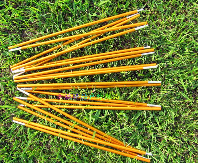 Độc thân 10 phần dài 376,5 cm * 8,5 dày Nhôm cực lều 2-3 người phụ kiện khung xương - Lều / mái hiên / phụ kiện lều thuê lều cắm trại