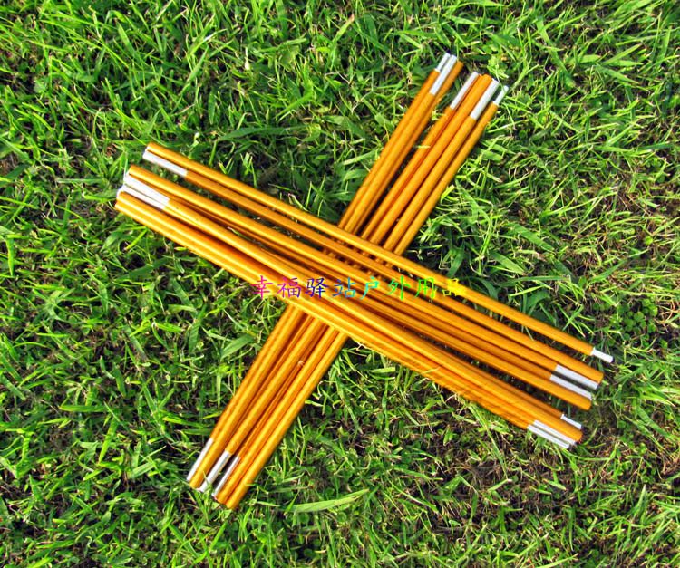 Độc thân 10 phần dài 376,5 cm * 8,5 dày Nhôm cực lều 2-3 người phụ kiện khung xương - Lều / mái hiên / phụ kiện lều thuê lều cắm trại