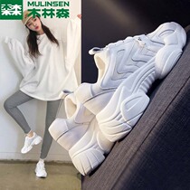 Mulinsen dad shoes womens 2019 new wild summer thick bottom casual mesh breathable ins sports tide shoes