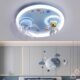Children's Room Ceiling Lamp 2025 New Boys and Girls Bedroom Lamp Eye Protection Full Spectrum Intelligent Voice Fan Lamp