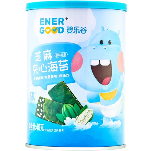 婴乐谷 Сэндвич с сэндвичем с морскими водорослями, детские дети, мгновенные сэндвичи с морскими мохами хрустящие закуски Laver