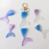 Форма в виде хвоста русалки в океанском стиле, кристаллический клей, УФ-клей, чехол для мобильного телефона «сделай сам», аксессуары для ключей