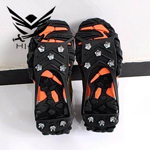 Outdoor Non-slip 8 Teeth Silicone Gel Ice Claw Snowland Snowland Men And Women General Ice Surface Light Snow Grabbing Shoe Nails Protection