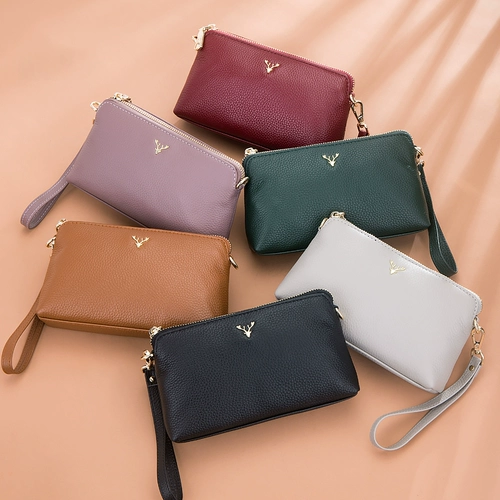 Кожаная сумка для телефона, сумка через плечо, сумка на одно плечо для матери, рюкзак, воловья кожа, коллекция 2022, тренд сезона, из натуральной кожи