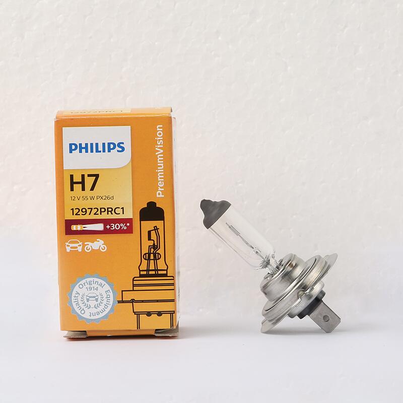 Car Philips car bulb 12V 24VH1H3H4H7 high beam low beam fog lamp halogen lamp