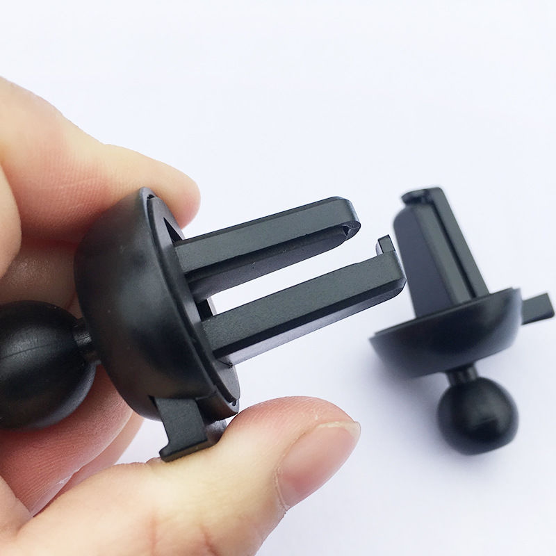 Mobile phone in-car mobile phone bracket accessories air outlet base metal hook 17mm ball head Huawei Xiaomi Wireless charge retrofit