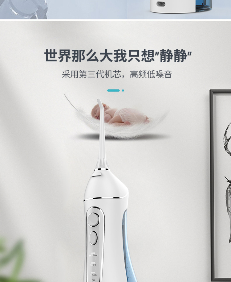 欧美大牌代工厂 博皓 5013 感应式充电 家用电动冲牙器 图8
