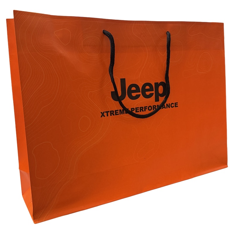 Jeep Shoes Kraft Paper Packaging Bag Gift Tote Shopping Bag Can Hold a Jacket or down Coat Jeep Shoes Kraft Paper Packaging Bag Gift Tote Shopping Bag Can Hold a Jacket or down Coat