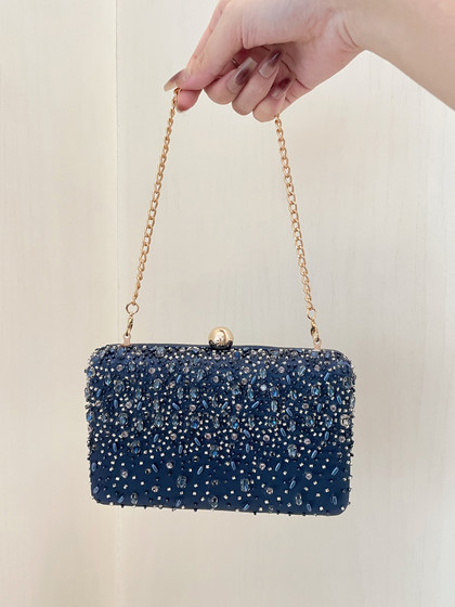 高端晚宴包高档手工珠绣名媛宴会手拿包礼服手提包婚礼小包旗袍包