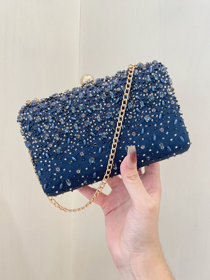 高端晚宴包高档手工珠绣名媛宴会手拿包礼服手提包婚礼小包旗袍包