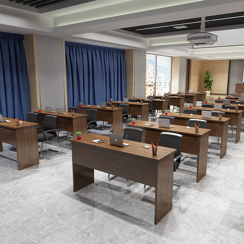 Office Staff Training Session Table Double Bar Strip School Students Double class table and chairs Composition 1 2 m