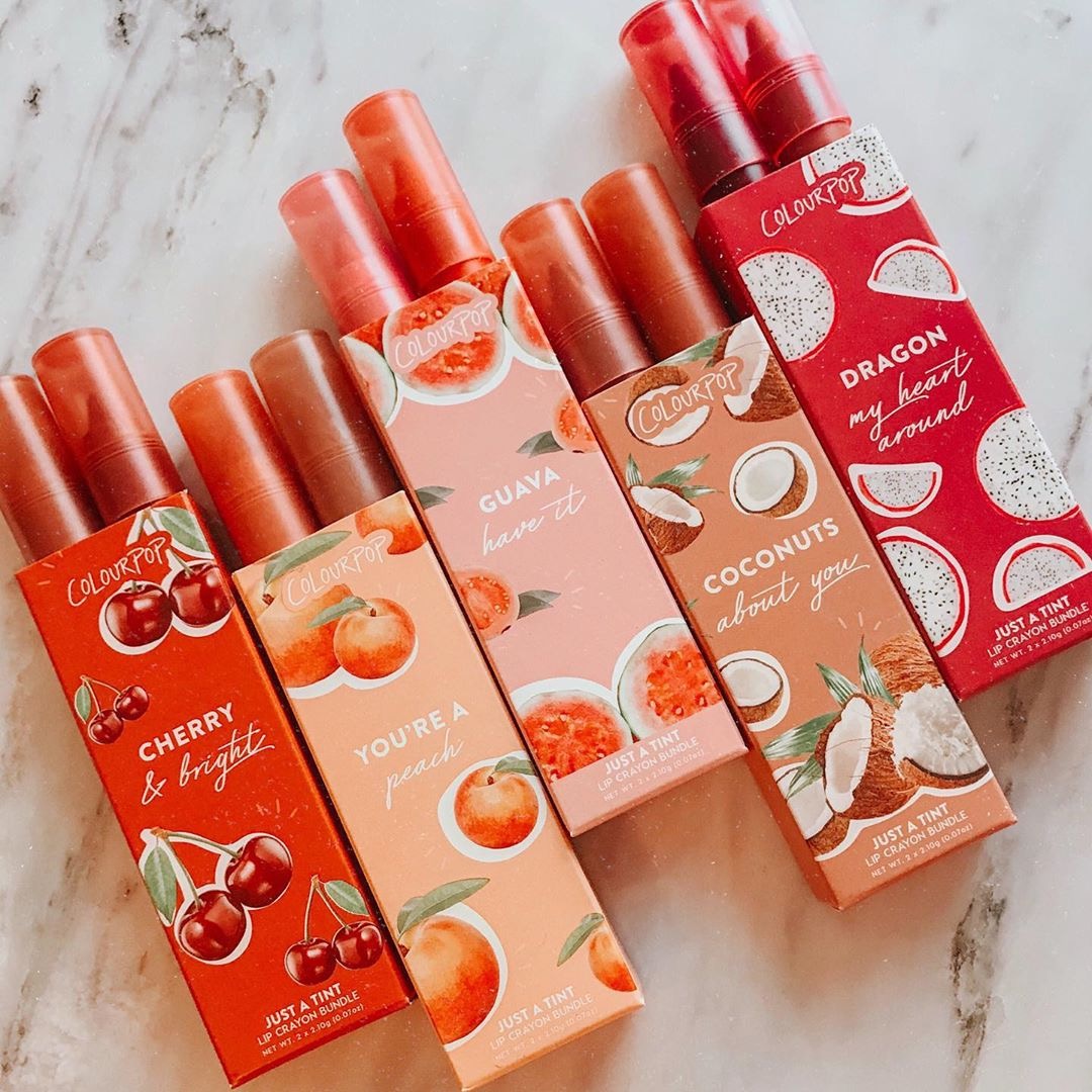 Son môi màu trái cây colourpop của Mỹ Chỉ cần một thỏi son dưỡng ẩm dạng bong bóng Kara - Son môi black rouge ver 4