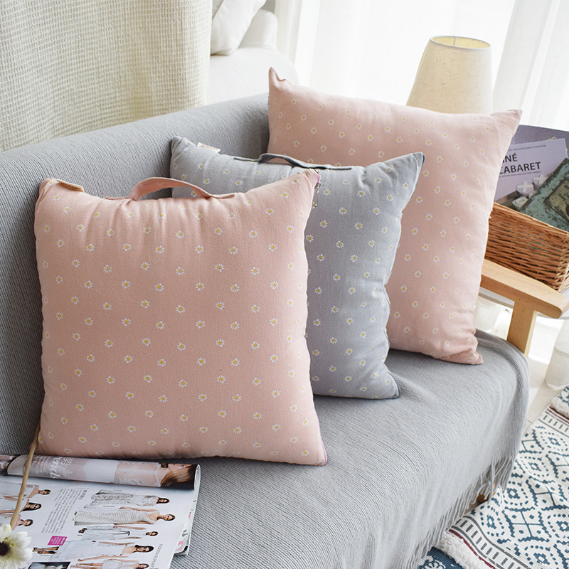 Fragrant Daifang New Mini Daisy Car Office Afternoon Nap Hug Resting On Pillow Quilt All Season Multipurpose Folding Air Conditioning Quilt